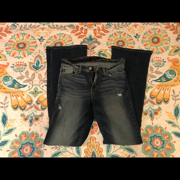 KanCan Mid Rise Flare Stretch Jean - Picture 4 of 6